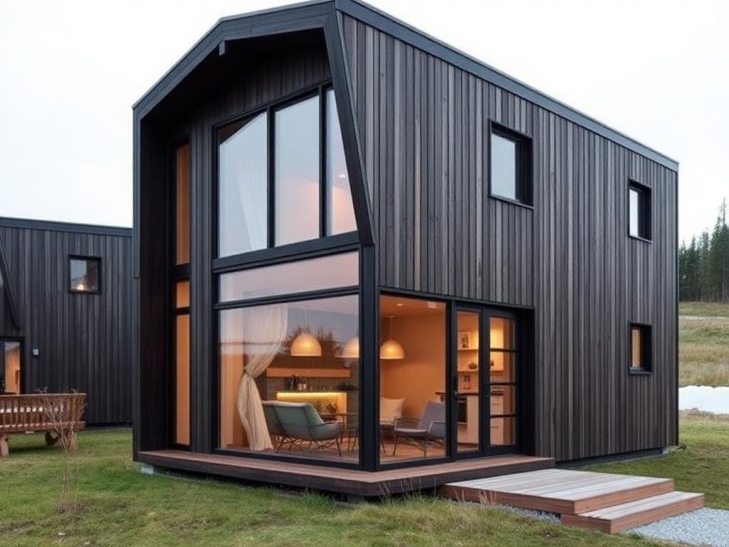 Moderne hytte